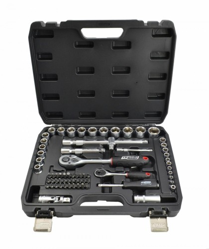 AWTOOLS ZESTAW KLUCZY   72el  1/2" / 1/4" BLACK LINE