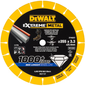 DEWALT TARCZA DIAMENTOWA DO METALU 355x3,3x25,4mm