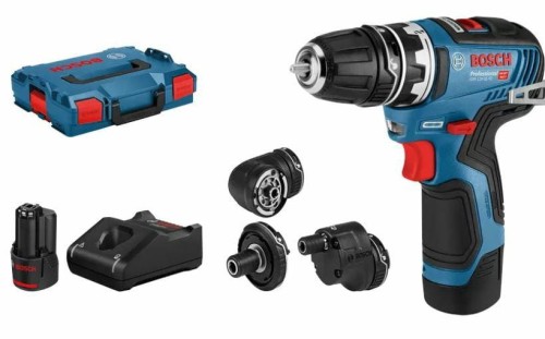 BOSCH WKRĘTARKA GSR 12V-35 FC 2x3,0Ah 35/20Nm WYMIENNE GŁOWICE +5x GFA LB
