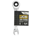 JCB KLUCZ OCZKOWY Z GRZECHOTKĄ  KRÓTKI 6mm