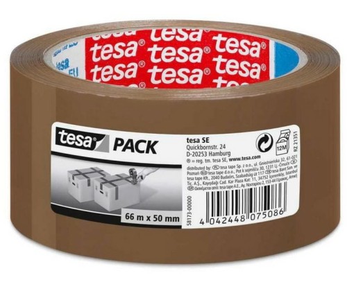 TESA TAŚMA PAKOWA STANDARD 66m x 48mm BRĄZ