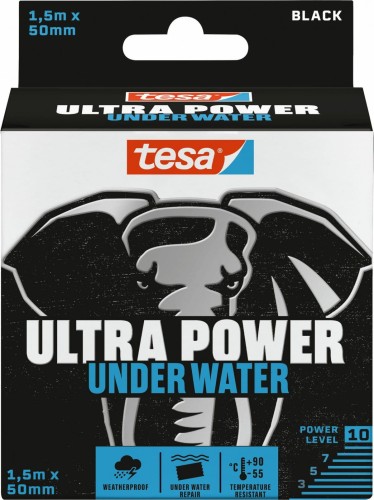 TESA TAŚMA NAPRAWCZA CZARNA 1,5m x 50mm ULTRA POWER WODOODPORNA