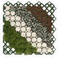KRATKA OGRODOWA ZIELONA 40mm /60cm x 60cm MULTI GRID