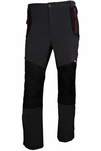 BETA SPODNIE ROBOCZE SOFTSHELL, WZMOCNIONE MATERIAŁEM OXFORD, SZARO-CZARNE, ROZMIAR XXXL