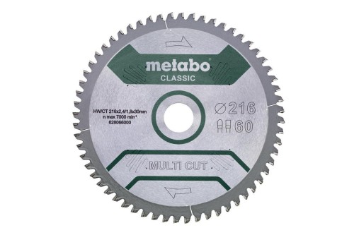 METABO PIŁA TARCZOWA FZ/TZ  216x30x60z