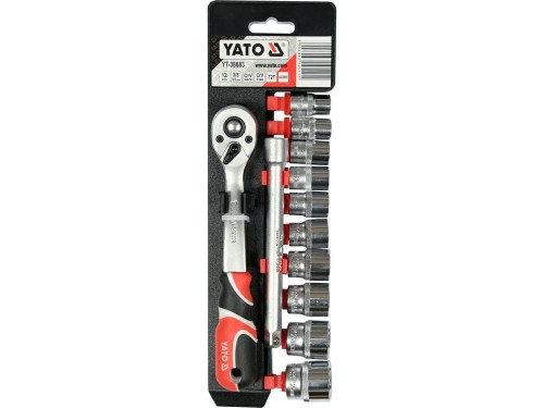 YATO ZESTAW KLUCZY    3/8"  12el.