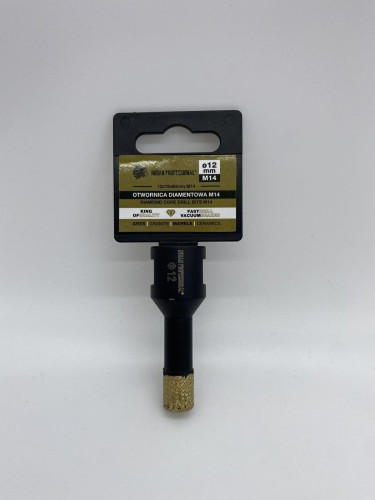 KORONA DIAMENTOWA M14  12mm WIERCENIE NA SUCHO /INDIAN PROFESSIONAL