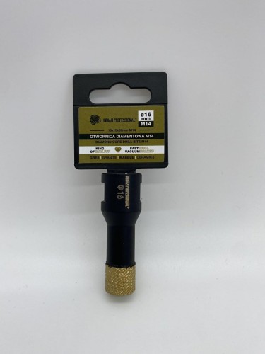 KORONA DIAMENTOWA M14  16mm WIERCENIE NA SUCHO /INDIAN PROFESSIONAL