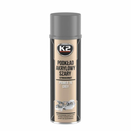 K2 PODKŁAD ANTYKOROZYJNY JEDNOSKŁADNIKOWY SZARY SPRAY 500ML