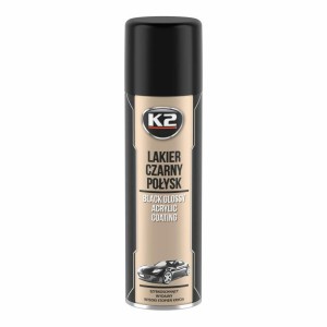 K2 AKRYLOWY LAKIER SZYBKOSCHNĄCY CZARNY POŁYSK 500ML