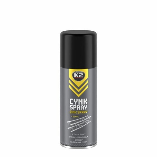 K2 CYNK SPRAY 400ML ZABEZPIECZA KONSTRUKCJE STALOWE PRZED KOROZJĄ