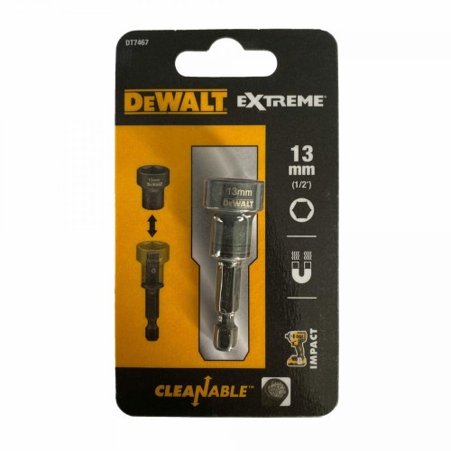 DEWALT KOŃCÓWKA Z NASADKĄ 13mm UDAROWA SAMOCZYSZCZĄCA
