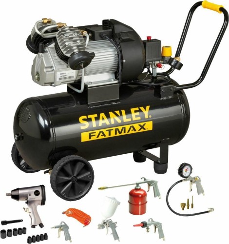 STANLEY KOMPRESOR OLEJOWY 50L  FMXCM0083E DV2  FATMAX CZARNY 400/10/50 + ZESTAW LAKIERNICZY