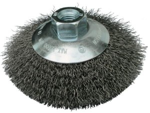 KLINGSPOR SZCZOTKA STOŻKOWA 115mm M14 BK600W DRUT FALISTY