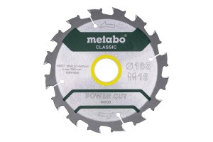 METABO PIŁA TARCZOWA HW/CT 165x30x16z    POWER CUT WOOD CLASSIC