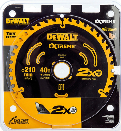 DEWALT PIŁA TARCZ.210x30mmx40z