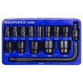 ROCKFORCE NASADKI UDAROWE kpl. 15el.1/2"  6-KĄT. (10-32mm)