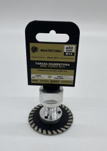 TARCZA DIAMENTOWA DO PODCINANIA 50mm M14 MINI TURBO /INDIAN PROFESSIONAL