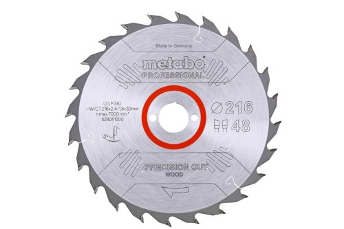 METABO PIŁA TARCZOWA HW/CT 216x30x48z    PRECISION CUT WOOD PROFESSIONAL