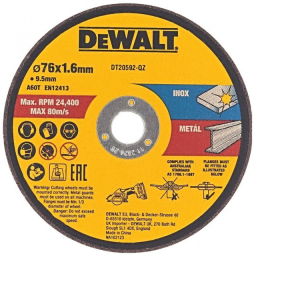 DEWALT TARCZA METAL  76x1,6mm DO DCS438 /3szt.