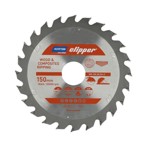 NORTON PIŁA TARCZOWA 150mm x 30mm x 24z DREWNO I KOMPOZYTY ATB (3,6 / 2,6)
