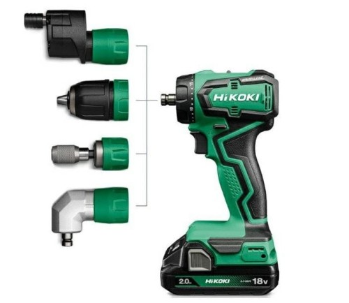 HIKOKI WKRĘTARKA 18V DS18DDQ WSZ 55Nm 2x5,0Ah BL WYMIENNE GŁOWICE SET HSC