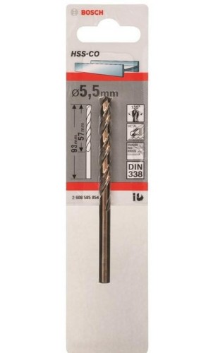 BOSCH WIERTŁO DO METALU HSS-Co  7,5/69mm /1szt.