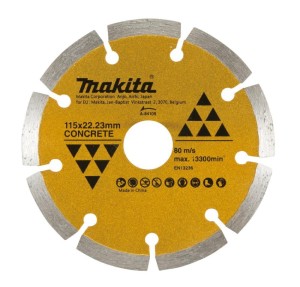 MAKITA TARCZA DIAMENTOWA 115x22,23mm SEGMENTOWA (NA SUCHO) BETON