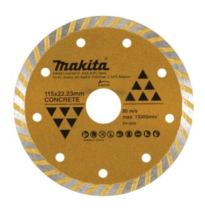 MAKITA TARCZA DIAMENTOWA 115x22,23mm TURBO (NA SUCHO) BETON,CEMENT, MARMUR, PŁYTKI