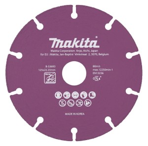 MAKITA TARCZA DIAMENTOWA 125x22,23mm SEGMENTOWA/UNIWERSALNA STAL, INOX, PVC, BETON, ZAPRAWA