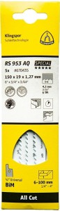 KLINGSPOR BRZESZCZOT DO PIŁY SZABLASTEJ 150x19x1,27mm RS 953 AQ /5szt.