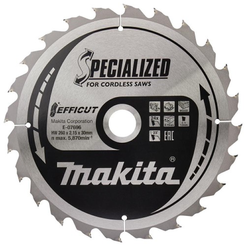 MAKITA PIŁA TARCZOWA  260x30x24z EFFICUT