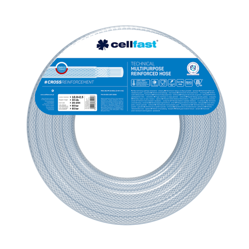 CELLFAST WĄŻ TECHNICZNY ZBROJONY 10,0x2,5x50mb