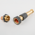DYSZA REGULOWANA MOSIĘŻNA GW 3/4" Z PRZYŁĄCZEM NA KRAN GZ 3/4" 10cm BRASS SOFT