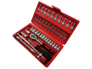SILVER ZESTAW KLUCZY 1/4" 46szt.