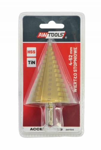 AW WIERTŁO STOPNIOWE PROSTE / 4-52mm