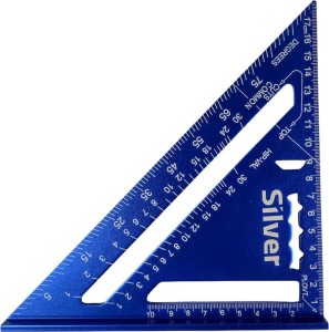 SILVER KĄTOWNIK STOLARSKI ALUMINIOWY PRZYMIAR  7" METRYCZNY