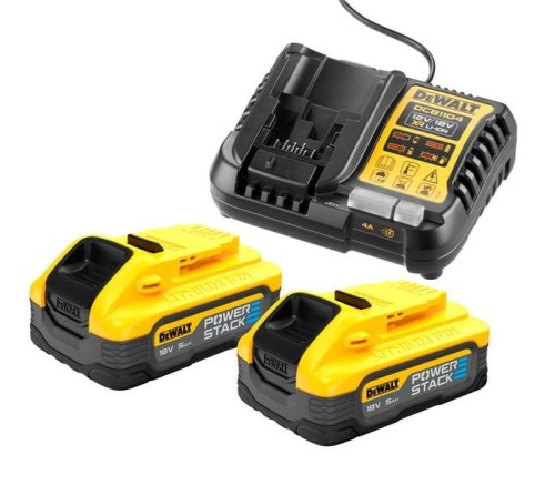 DEWALT ŁADOWARKA DCB1104 +2x5,0Ah POWERSTACK DCB1104H2
