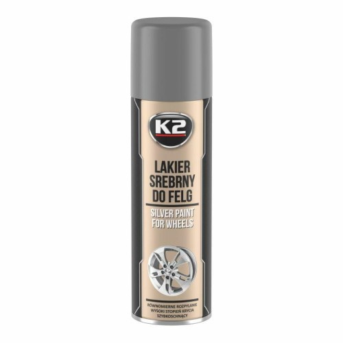 K2 LAKIER DO MALOWANIA FELG 500ML SREBRNY