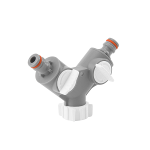 BRADAS ROZDZIELACZ 2-DROŻNY GW 3/4" Z ZAWORAMI /WHITE LINE