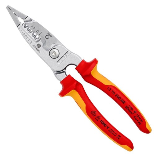 KNIPEX SZCZYPCE WIELOFUNKCYJNE DLA ELEKTRYKÓW DO KABLI METRYCZNYCH 1000V