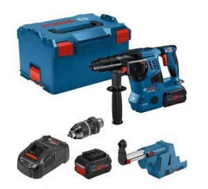 BOSCH MŁOT SDS+ GBH 18V-28 CF 3,3J 2xPC8,0Ah +UCHWYT 13mm +ODSYS GDE 18V-16 LB