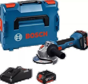 BOSCH SZLIFIERKA KĄTOWA  18V 125mm GWS 18V-8 2x4,0Ah WALIZKA