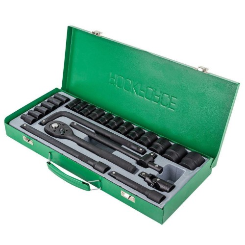 ROCKFORCE ZESTAW KLUCZY UDAROWYCH 24el. 1/2"  6KĄT. (8-32mm)