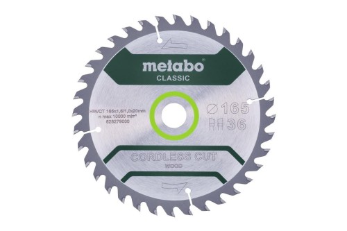 METABO PIŁA TARCZOWA HW/CT 165x20x36z    CORDLESS CUT WOOD CLASSIC