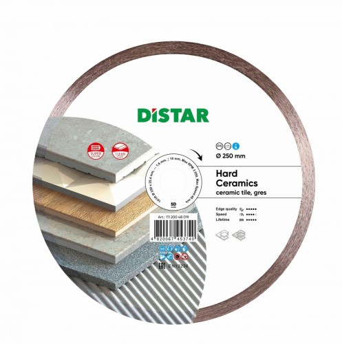 DISTAR TARCZA DIAMENTOWA HARD CERAMICS 250 x 1,6 x 10 x 25,4