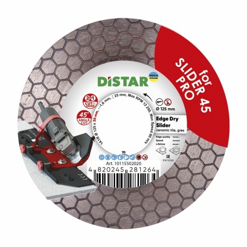 DISTAR TARCZA DIAMENTOWA EDGE DRY SLIDER 125 x 1,6 x 25 x 30