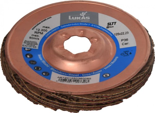 LUKAS ŚCIERNICA LISTKOWA 125mm P 36 SLTT CERAMIC AD IQ-SERIES