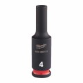 MILWAUKEE NASADKA UDAROWA DŁUGA 1/4"  4mm SHOCKWAVE