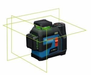 BOSCH LASER PŁASZCZYZNOWY GLL 12V-100-33 CG 3x360° ZIELONY + UCHWYT LB 10 + KLAMRA DK20 1x2,0Ah LB
